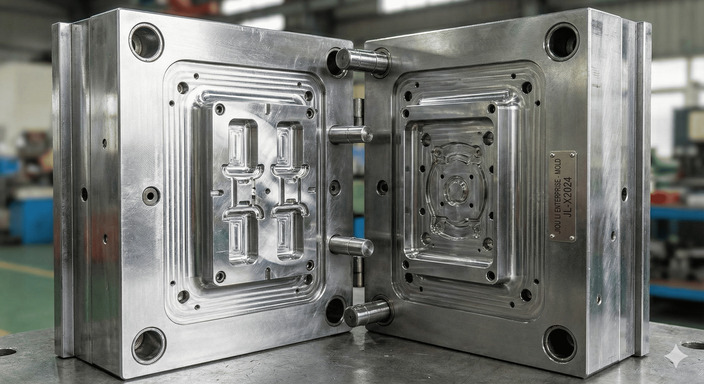 精密塑膠射出模具特寫