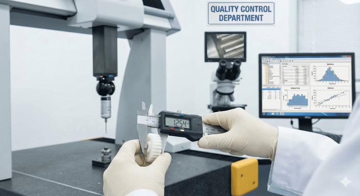 工程師進行精密測量